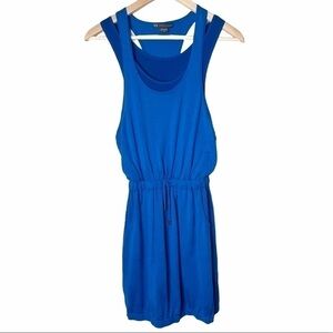 A/X Armani Exchange Blue Knit Layered Mini Dress Sz XS